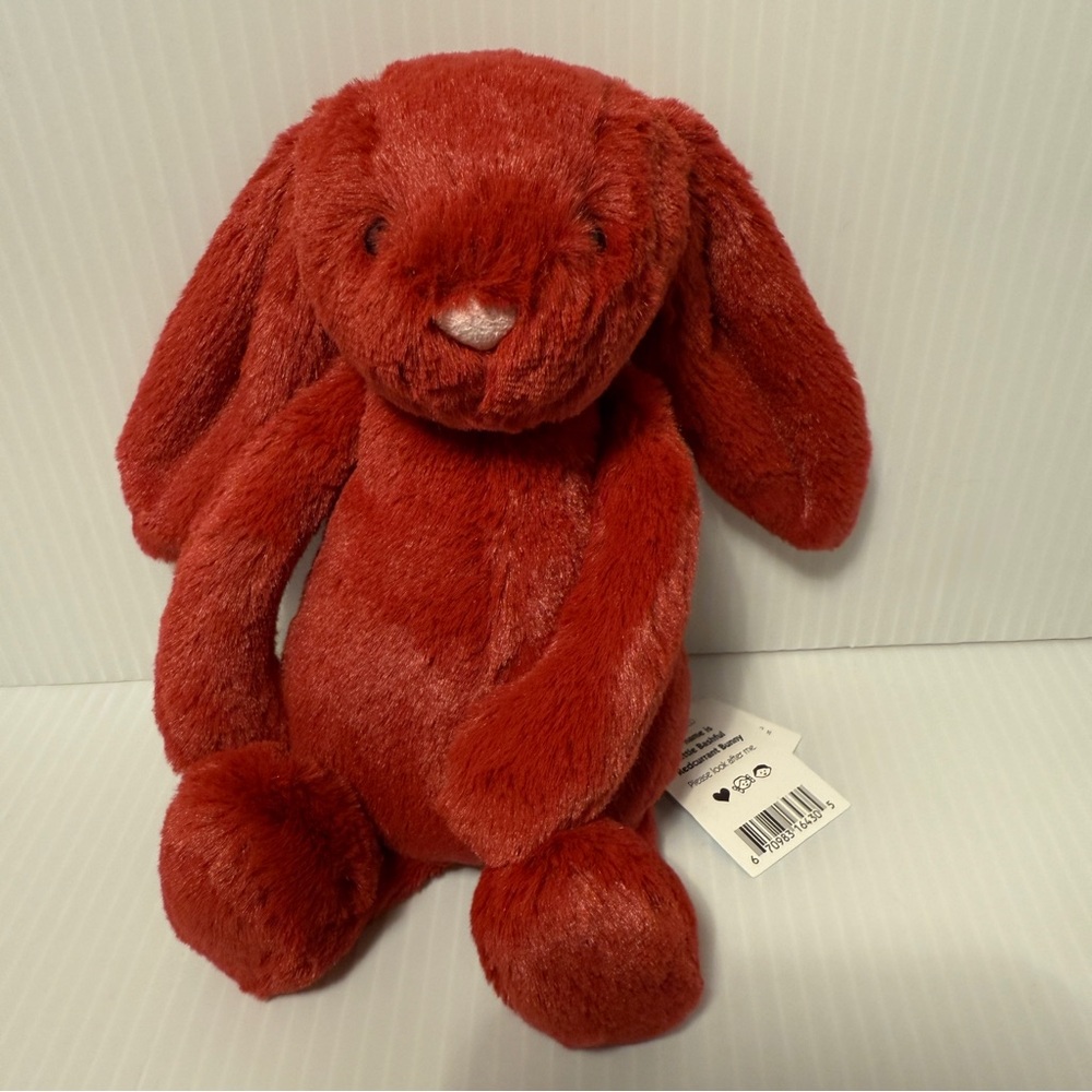 Jellycat Little Bashful Redcurrant Christmas Bunny Plush - Authentic - Brand New